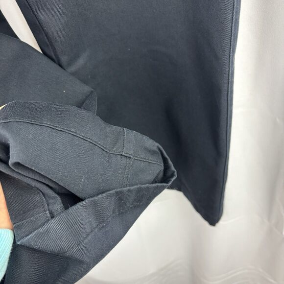 L.L. Bean Pants Women 10 Medium Navy Blue Classic Fit Straight Khaki Ladies HQG7 - Picture 8 of 12